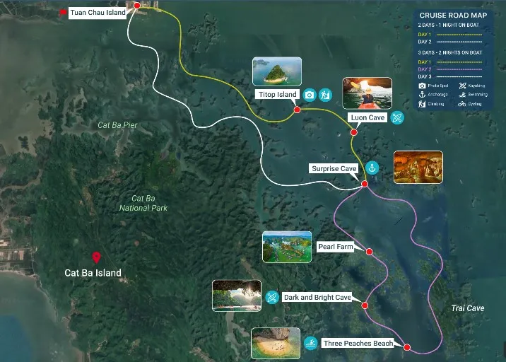 tuyến du thuyền nào đẹp hơn